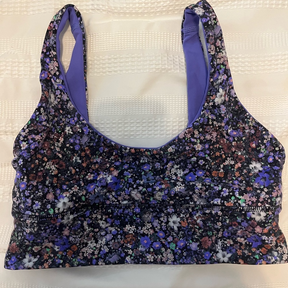 Lululemon Align Reversible Bra Color- Flower Burst/Charged Indigo